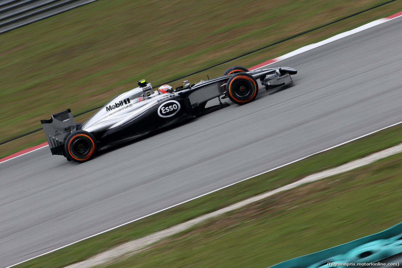 GP MALESIA, 29.03.2014- Prove Libere 3, Kevin Magnussen (DEN) McLaren Mercedes MP4-29