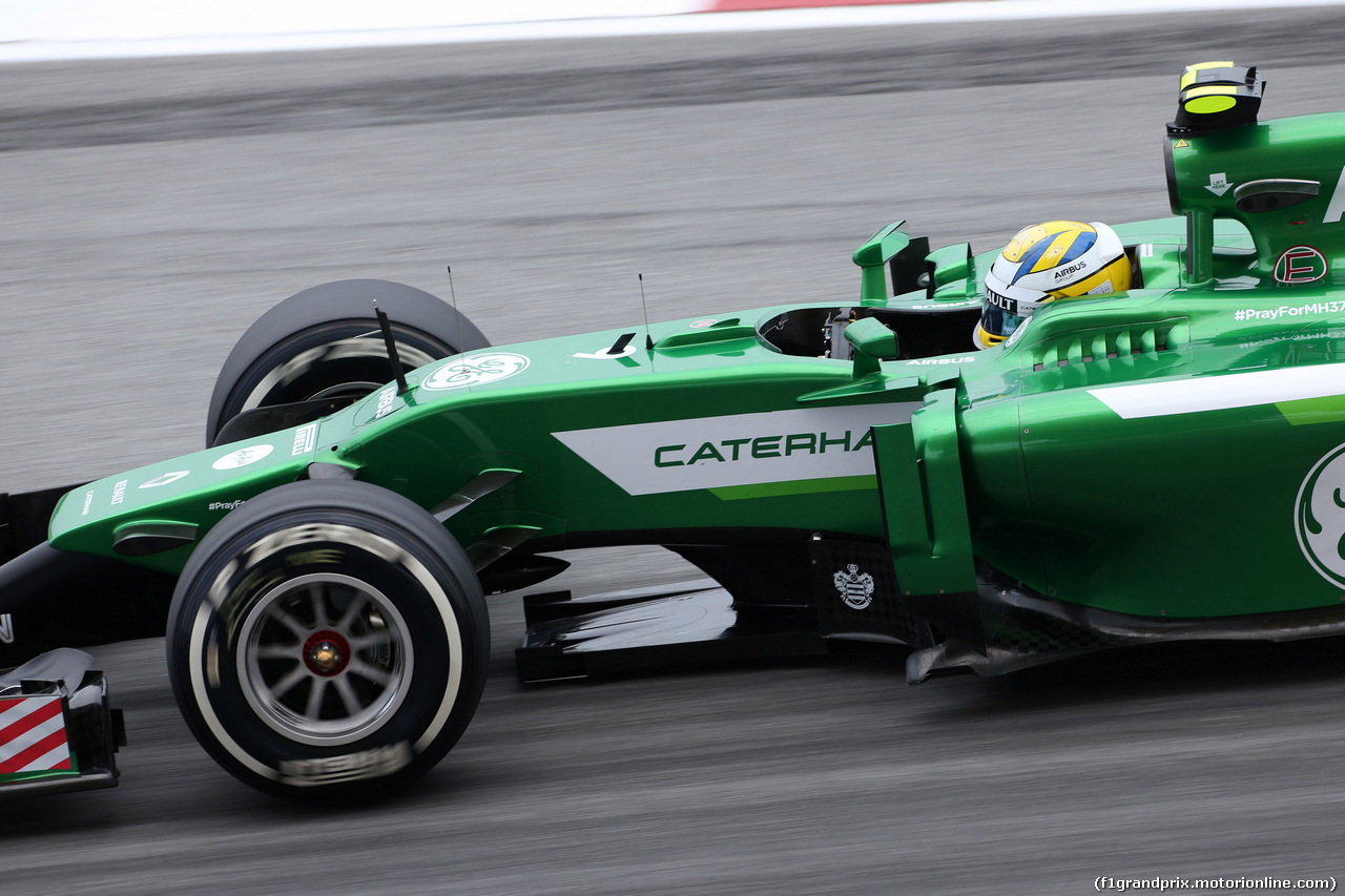 GP MALESIA, 29.03.2014- Prove Libere 3, Marcus Ericsson (SUE) Caterham F1 Team CT-04