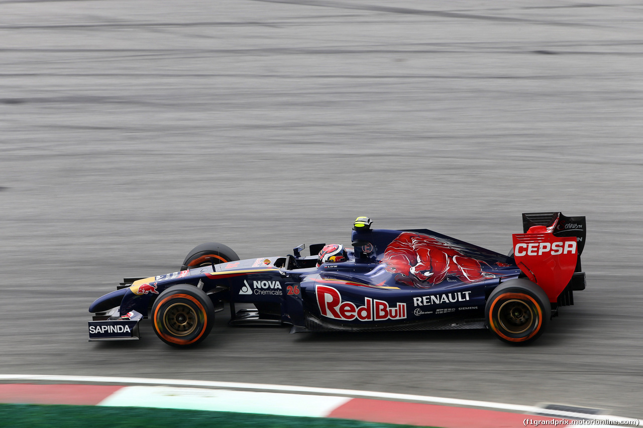 GP MALESIA, 29.03.2014- Prove Libere 3, Daniil Kvyat (RUS) Scuderia Toro Rosso STR9