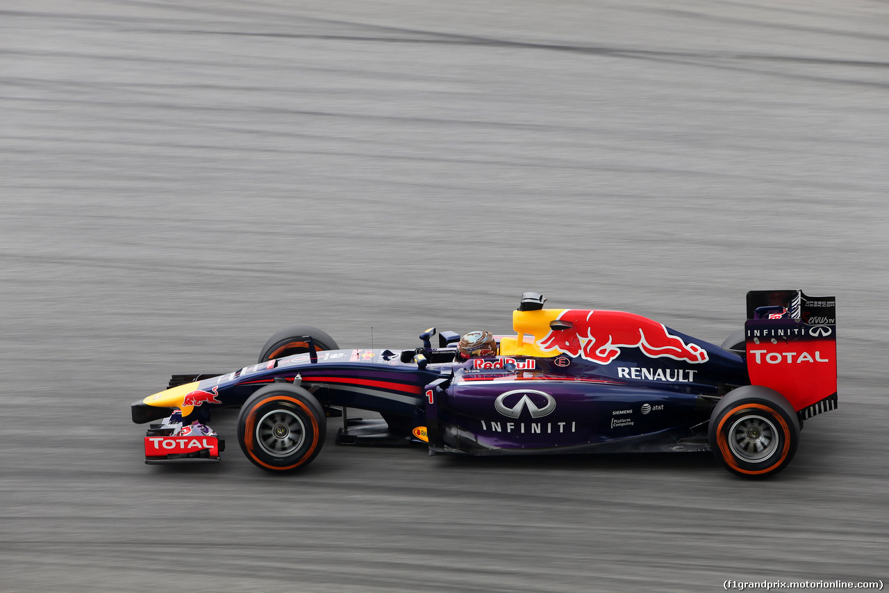 GP MALESIA, 29.03.2014- Prove Libere 3, Sebastian Vettel (GER) Red Bull Racing RB10