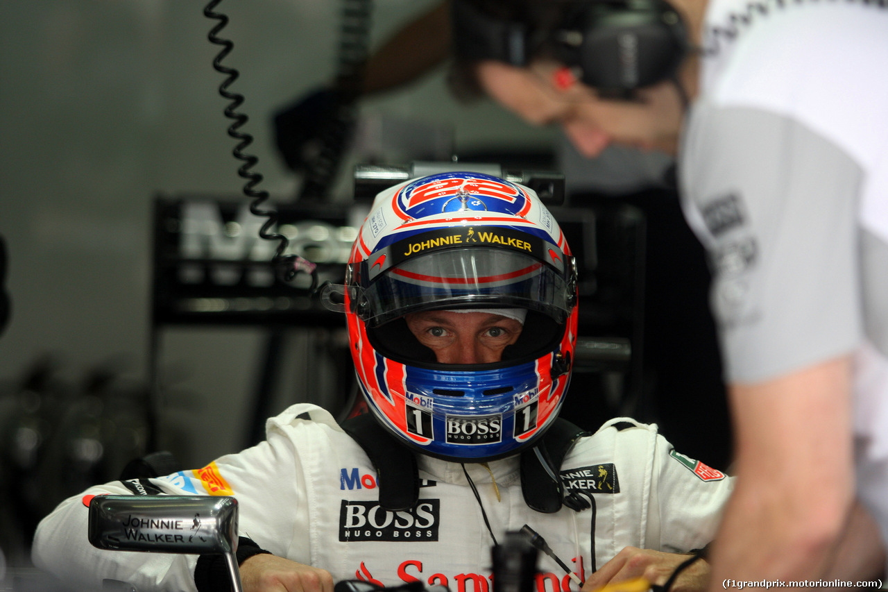GP MALESIA, 29.03.2014- Prove Libere 3, Jenson Button (GBR) McLaren Mercedes MP4-29