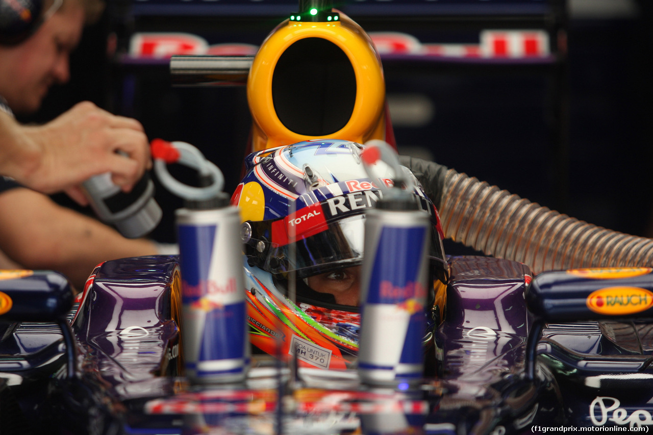 GP MALESIA, 29.03.2014- Prove Libere 3, Daniel Ricciardo (AUS) Red Bull Racing RB10