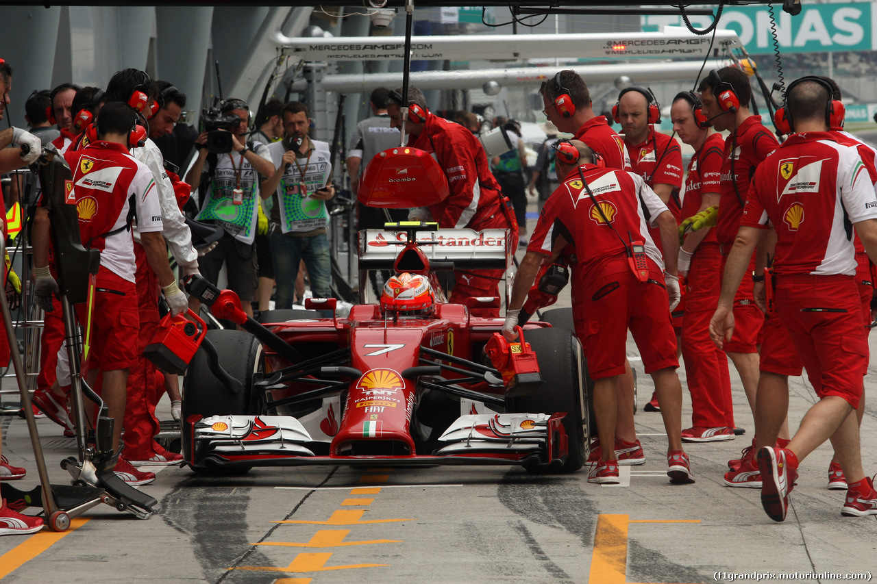GP MALESIA, 29.03.2014- Prove Libere 3, Kimi Raikkonen (FIN) Ferrari F14-T