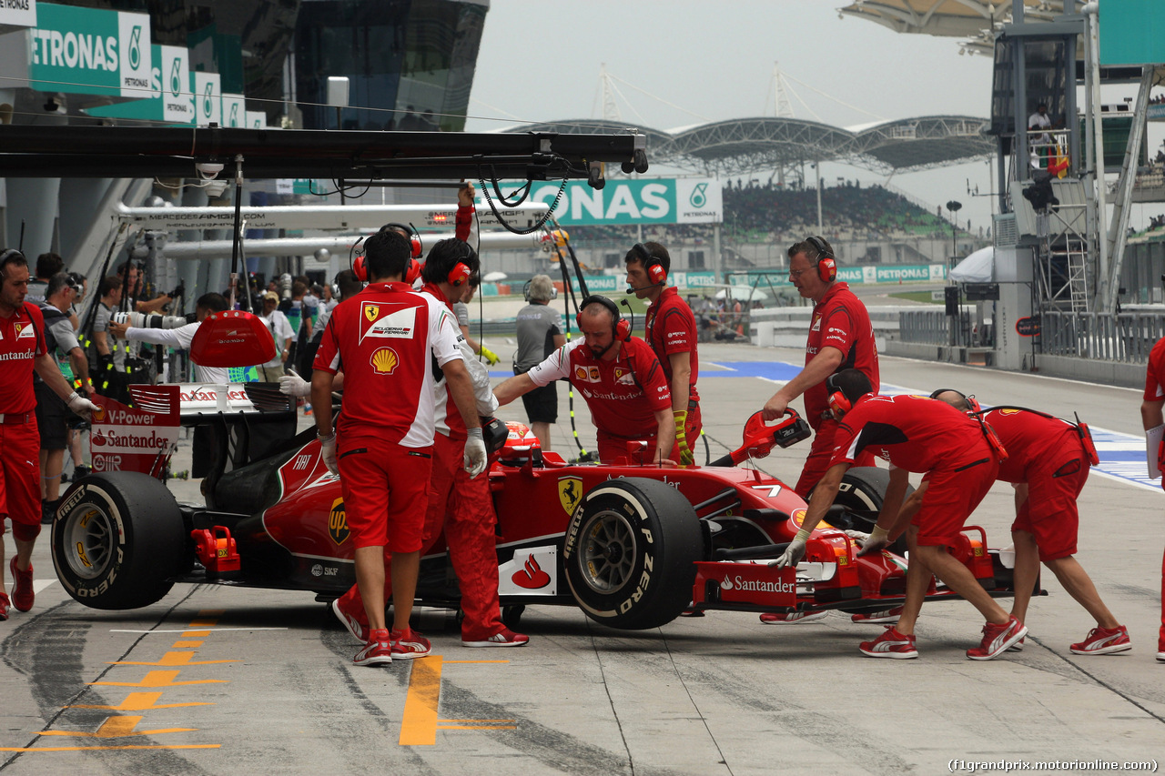 GP MALESIA, 29.03.2014- Prove Libere 3,Kimi Raikkonen (FIN) Ferrari F14-T