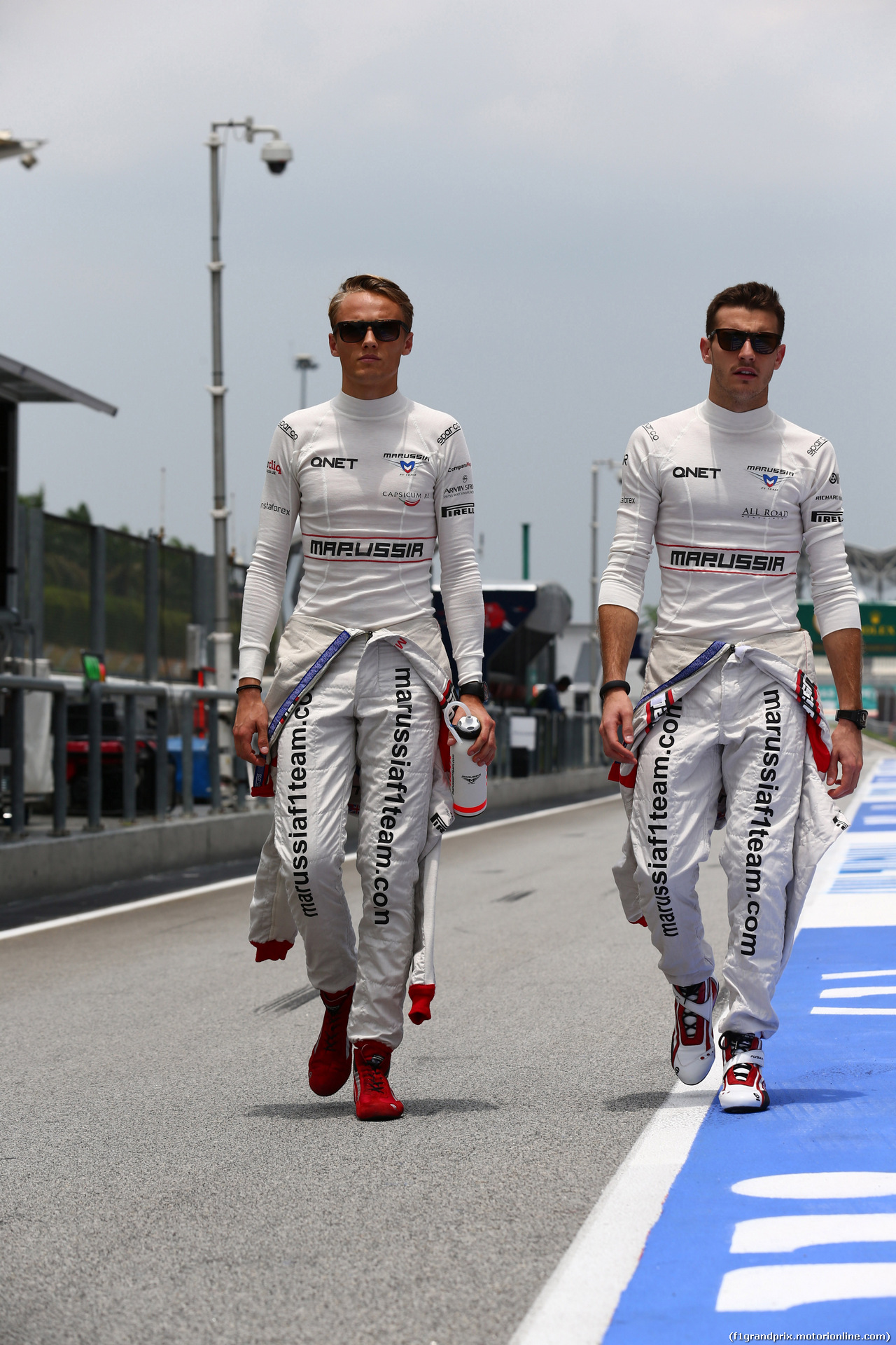 GP MALESIA, 29.03.2014- Prove Libere 3, Max Chilton (GBR), Marussia F1 Team MR03 e Jules Bianchi (FRA) Marussia F1 Team MR03