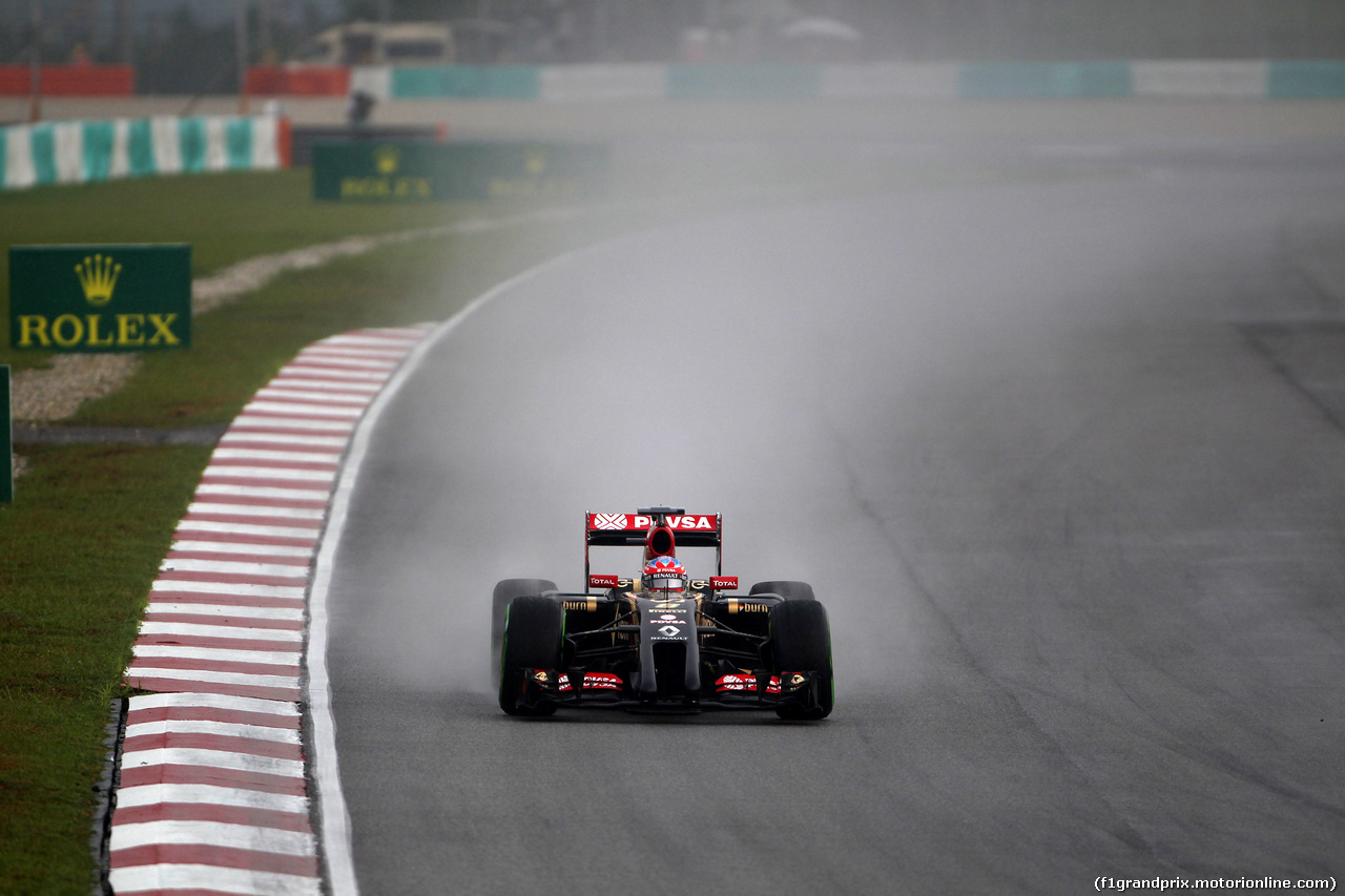 GP MALESIA, 29.03.2014- Qualifiche,Romain Grosjean (FRA) Lotus F1 Team E22