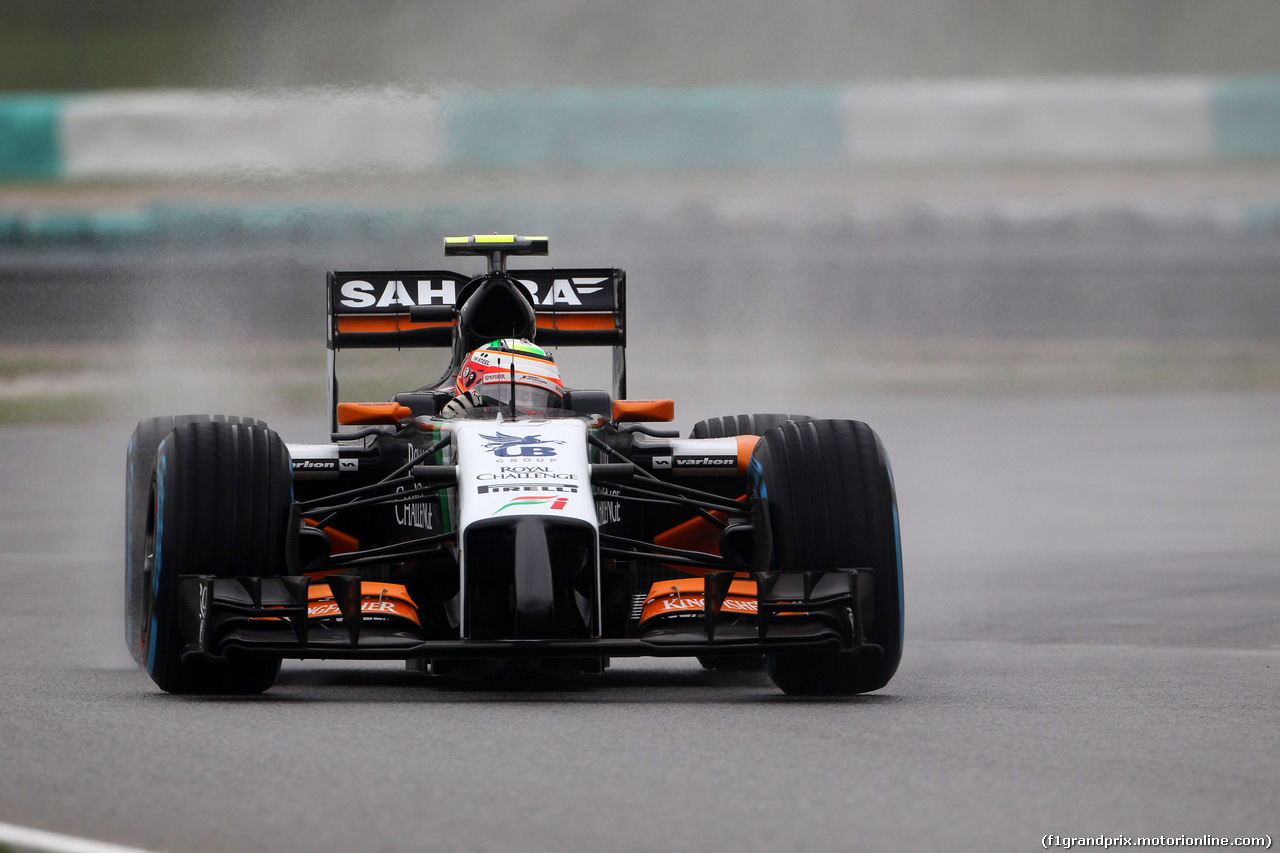 GP MALESIA, 29.03.2014- Qualifiche, Sergio Perez (MEX) Sahara Force India F1 VJM07