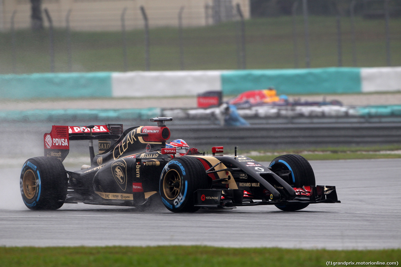 GP MALESIA, 29.03.2014- Qualifiche, Romain Grosjean (FRA) Lotus F1 Team E22