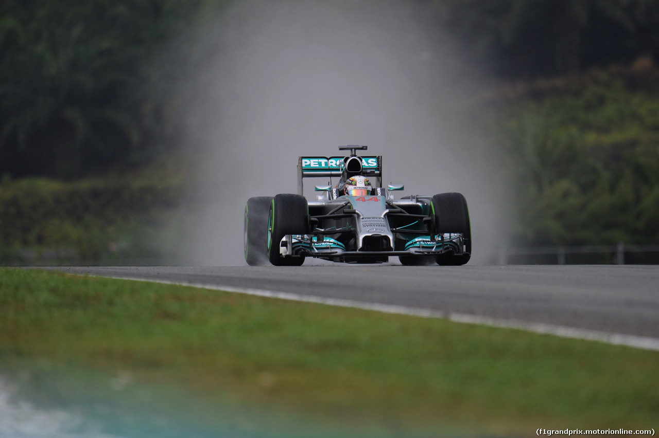 GP MALESIA, 29.03.2014- Qualifiche, Lewis Hamilton (GBR) Mercedes AMG F1 W05