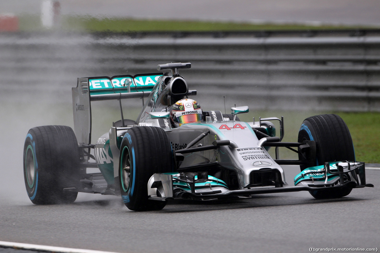 GP MALESIA, 29.03.2014- Qualifiche, Lewis Hamilton (GBR) Mercedes AMG F1 W05