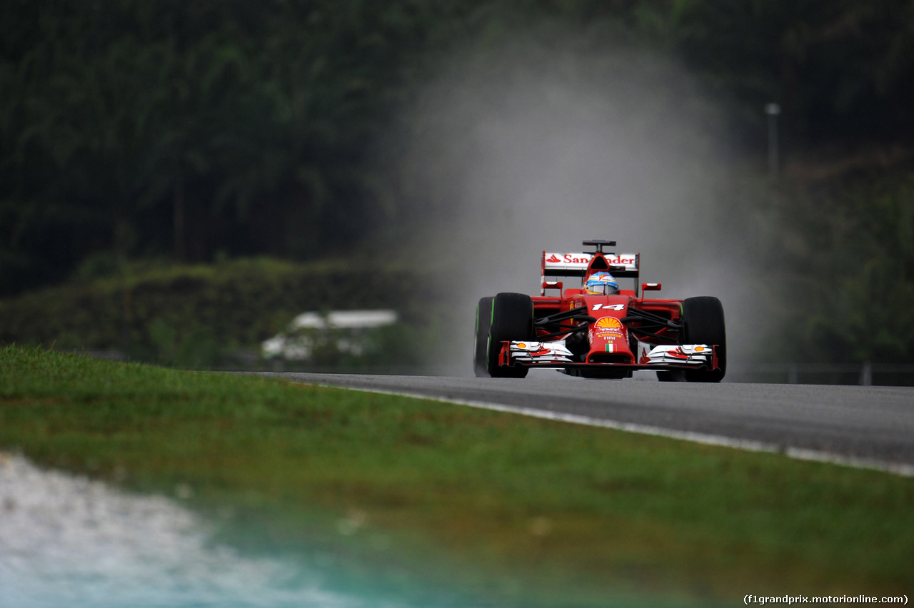 GP MALESIA, 29.03.2014- Qualifiche, Fernando Alonso (ESP) Ferrari F14-T