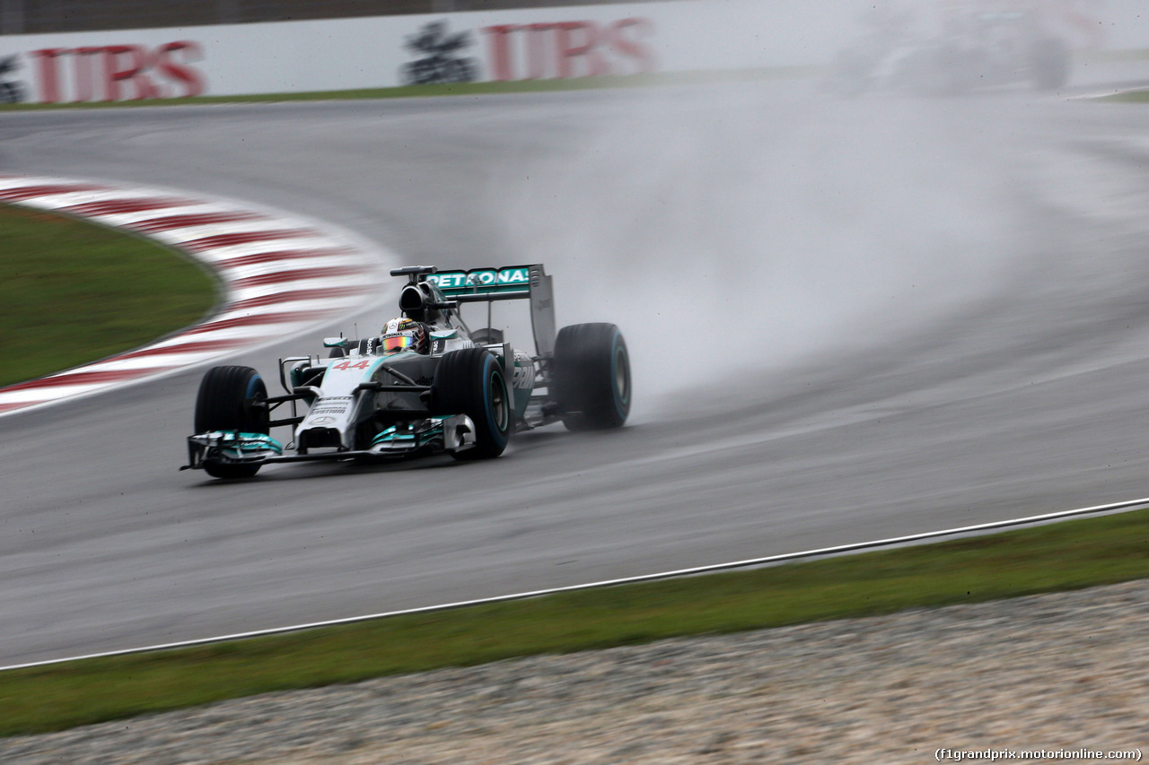 GP MALESIA, 29.03.2014- Qualifiche, Lewis Hamilton (GBR) Mercedes AMG F1 W05