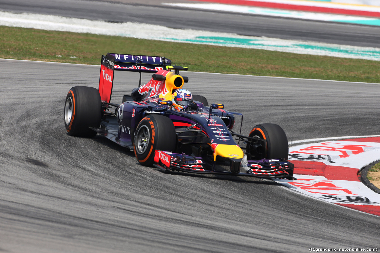 GP MALESIA, 28.03.2014- Prove Libere 1, Daniel Ricciardo (AUS) Red Bull Racing RB10