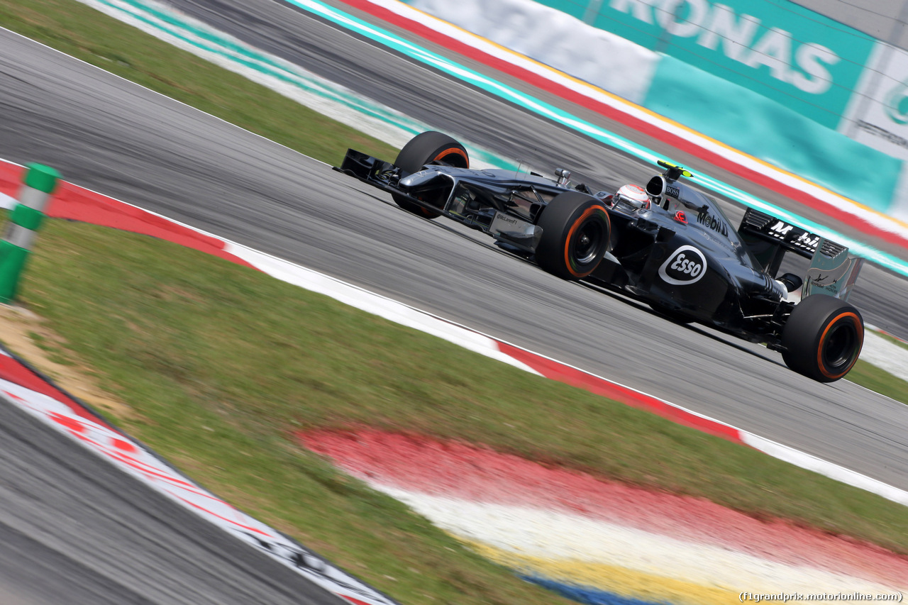GP MALESIA, 28.03.2014- Prove Libere 1, Kevin Magnussen (DEN) McLaren Mercedes MP4-29