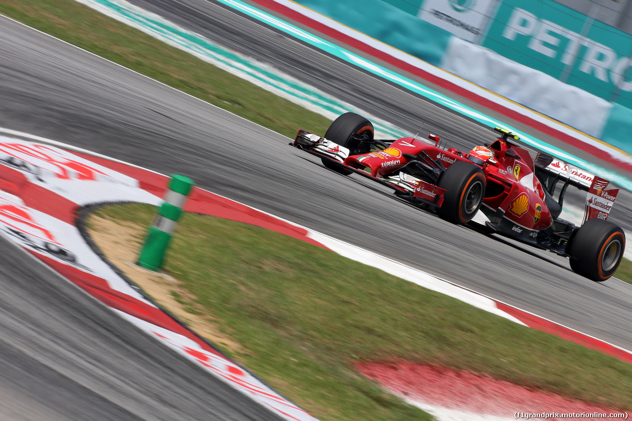 GP MALESIA, 28.03.2014- Prove Libere 1,Kimi Raikkonen (FIN) Ferrari F14-T