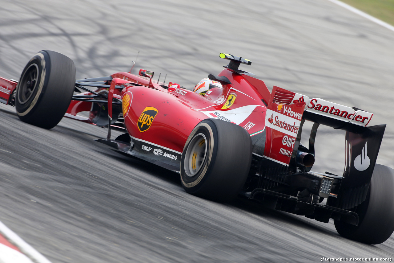 GP MALESIA, 28.03.2014- Prove Libere 2, Kimi Raikkonen (FIN) Ferrari F14-T