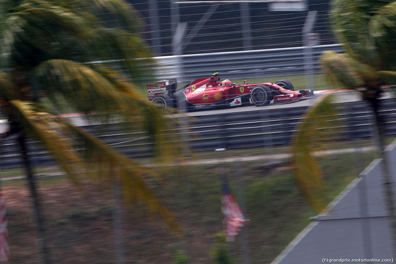 GP MALESIA, 28.03.2014- Prove Libere 2, Kimi Raikkonen (FIN) Ferrari F14-T