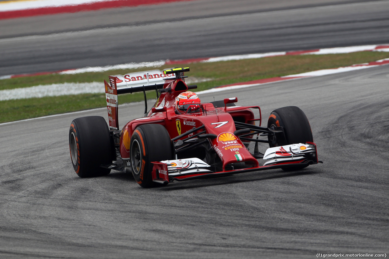 GP MALESIA, 28.03.2014- Prove Libere 2, Kimi Raikkonen (FIN) Ferrari F14-T