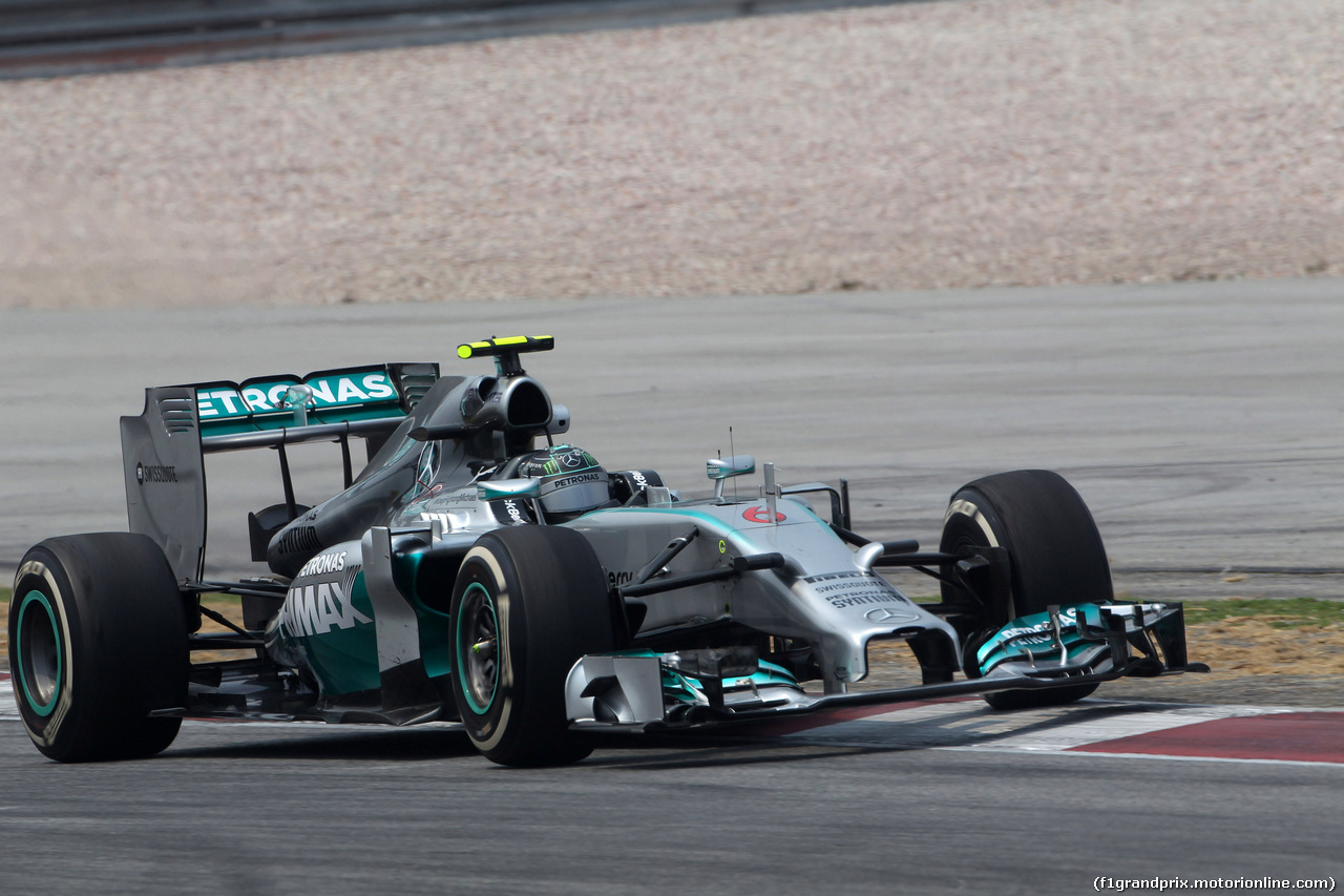 GP MALESIA, 28.03.2014- Prove Libere 2, Nico Rosberg (GER) Mercedes AMG F1 W05