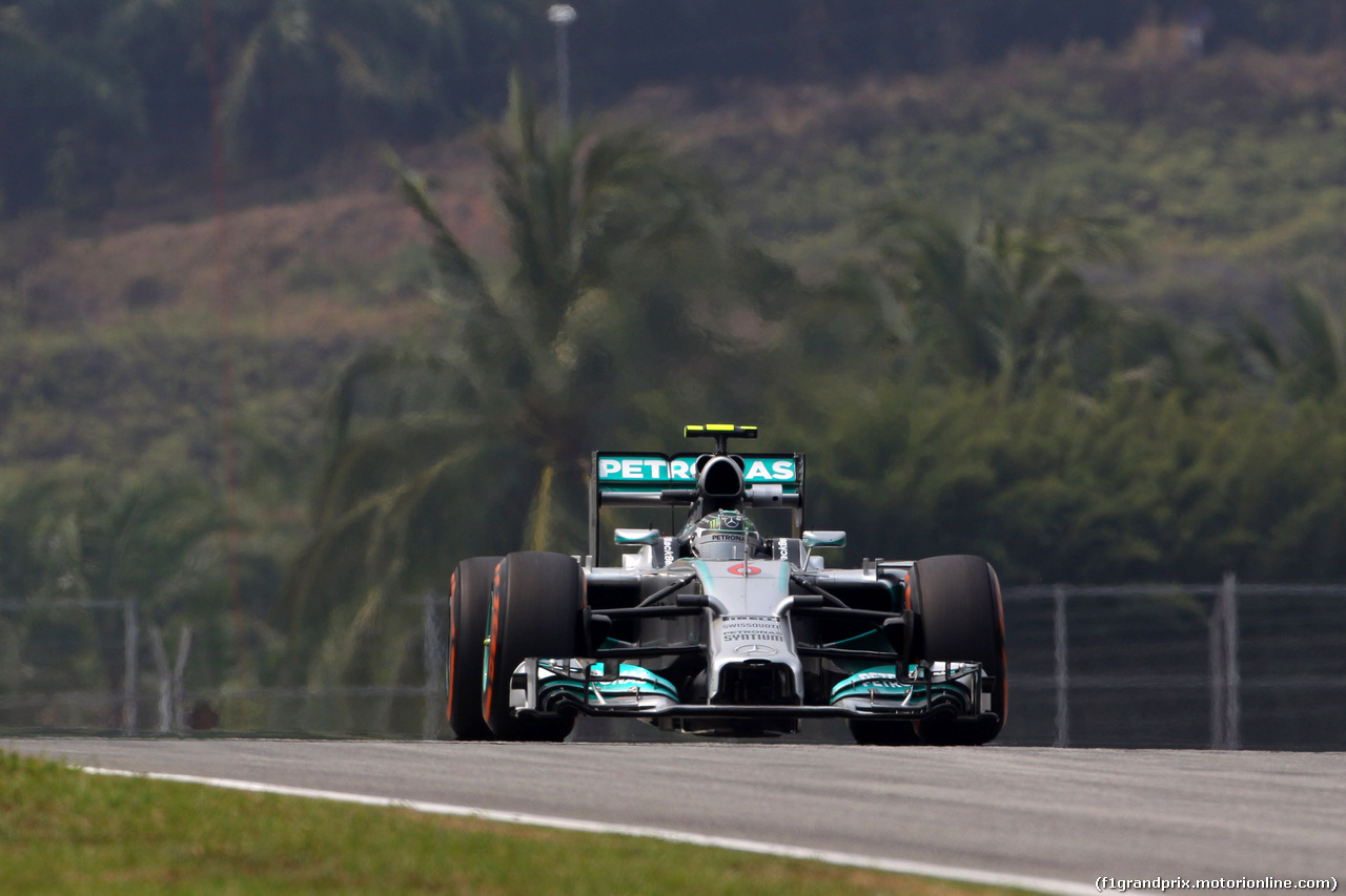 GP MALESIA, 28.03.2014- Prove Libere 2, Nico Rosberg (GER) Mercedes AMG F1 W05