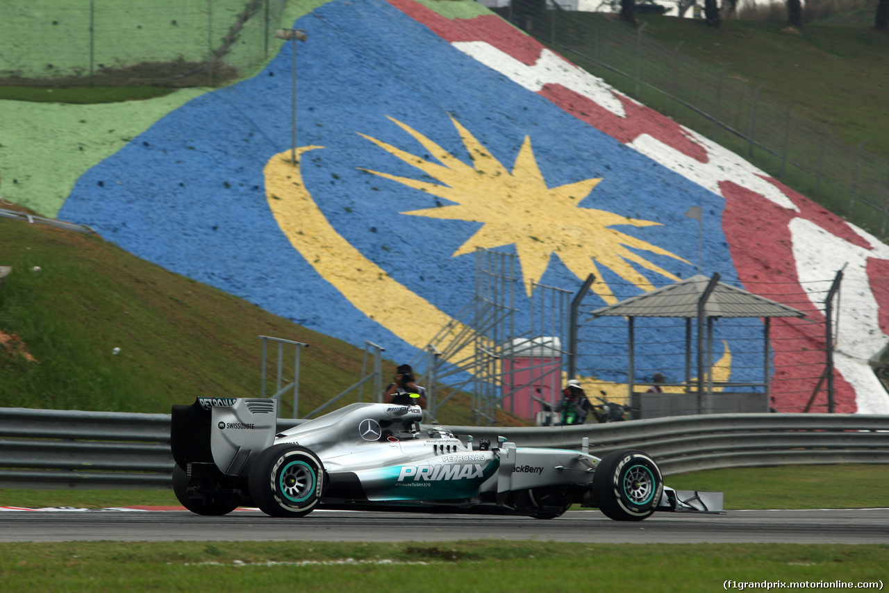 GP MALESIA, 28.03.2014- Prove Libere 2,Nico Rosberg (GER) Mercedes AMG F1 W05