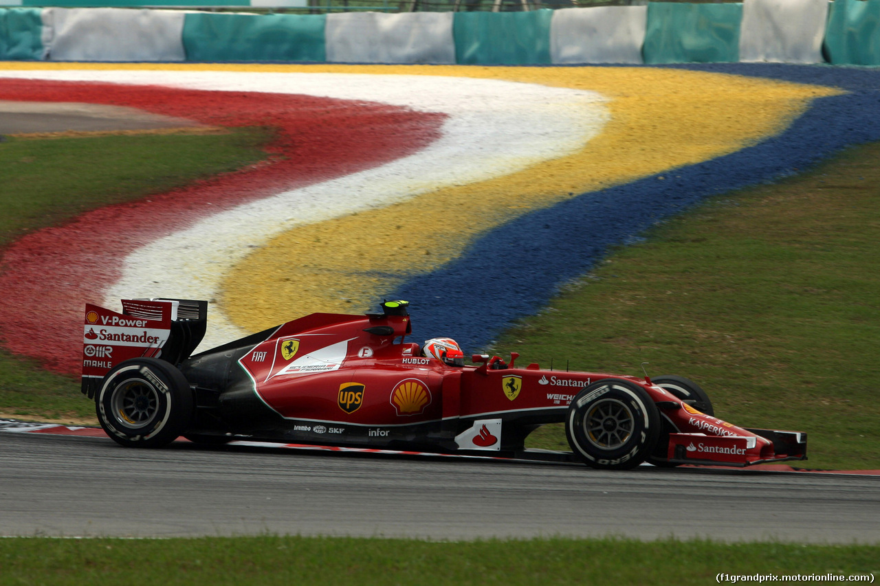GP MALESIA, 28.03.2014- Prove Libere 2,Kimi Raikkonen (FIN) Ferrari F14-T