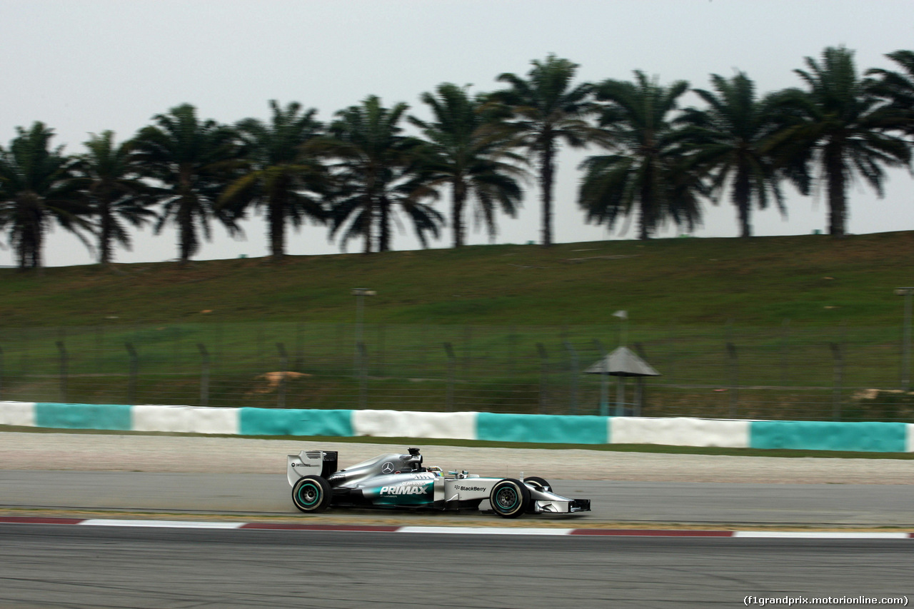GP MALESIA, 28.03.2014- Prove Libere 2, Lewis Hamilton (GBR) Mercedes AMG F1 W05