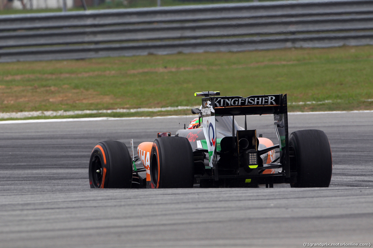 GP MALESIA, 28.03.2014- Prove Libere 2, Sergio Perez (MEX) Sahara Force India F1 VJM07