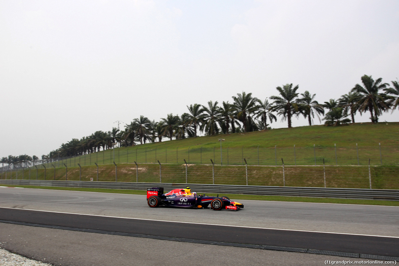 GP MALESIA, 28.03.2014- Prove Libere 2,Daniel Ricciardo (AUS) Red Bull Racing RB10