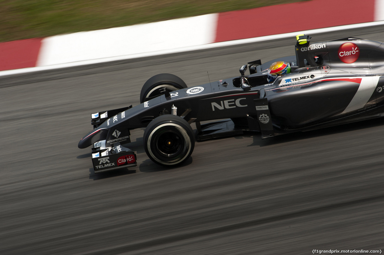 GP MALESIA, 28.03.2014- Prove Libere 2, Esteban Gutierrez (MEX), Sauber F1 Team C33