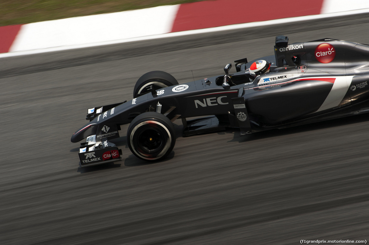 GP MALESIA, 28.03.2014- Prove Libere 2, Adrian Sutil (GER) Sauber F1 Team C33