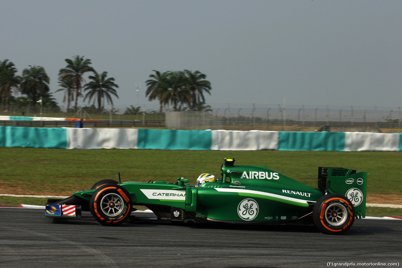 GP MALESIA, 28.03.2014- Prove Libere 1, Marcus Ericsson (SUE) Caterham F1 Team CT-04