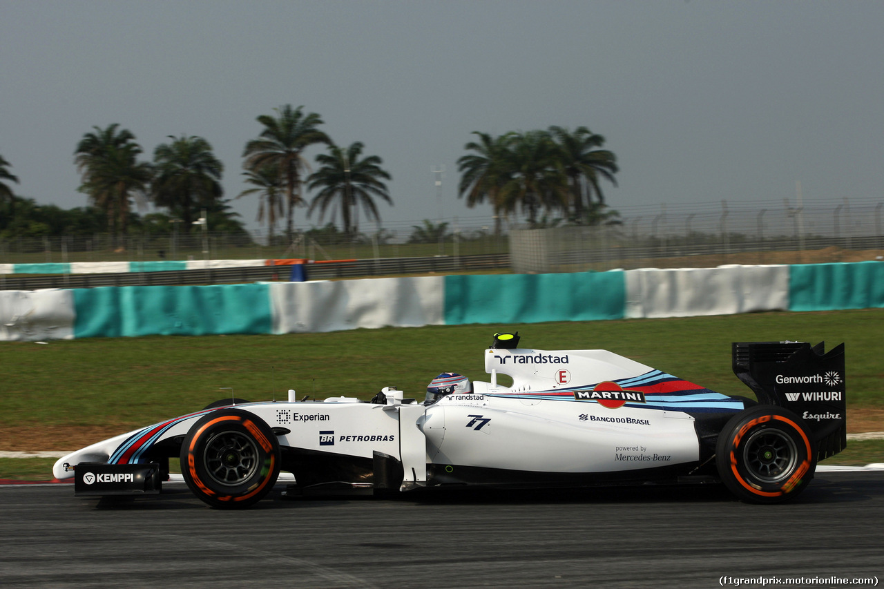 GP MALESIA, 28.03.2014- Prove Libere 1, Valtteri Bottas (FIN) Williams F1 Team FW36