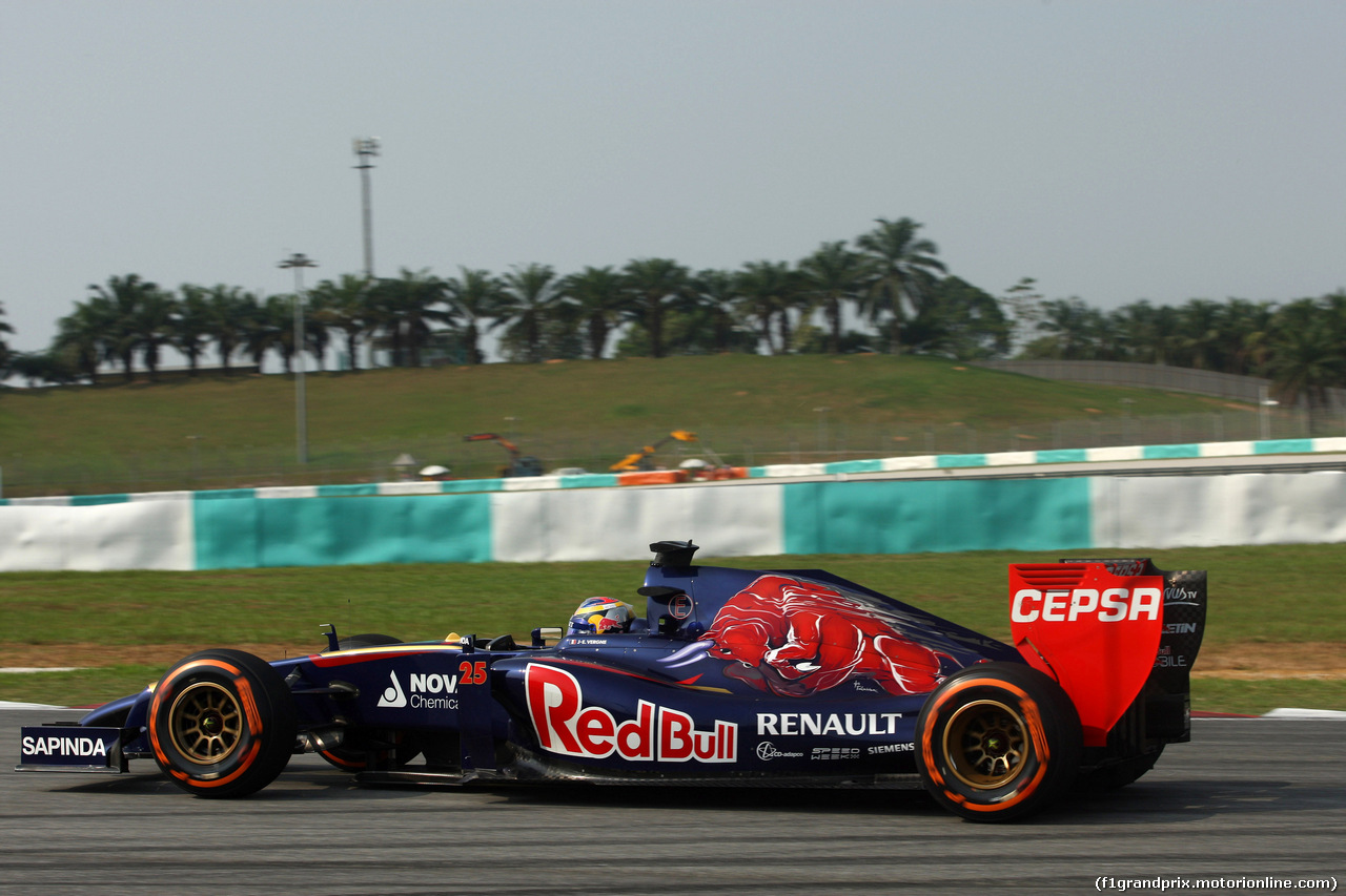 GP MALESIA, 28.03.2014- Prove Libere 1, Jean-Eric Vergne (FRA) Scuderia Toro Rosso STR9