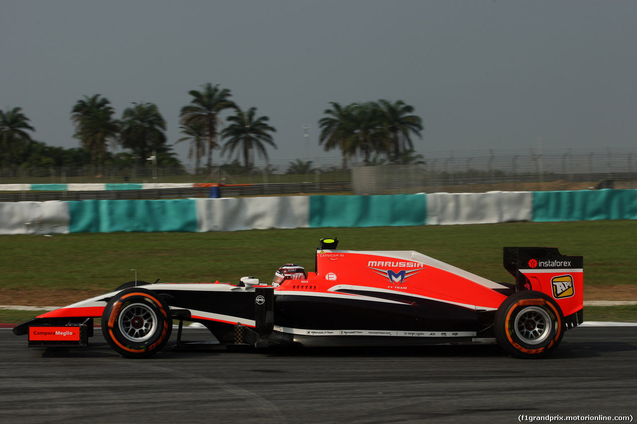 GP MALESIA, 28.03.2014- Prove Libere 1, Max Chilton (GBR), Marussia F1 Team MR03