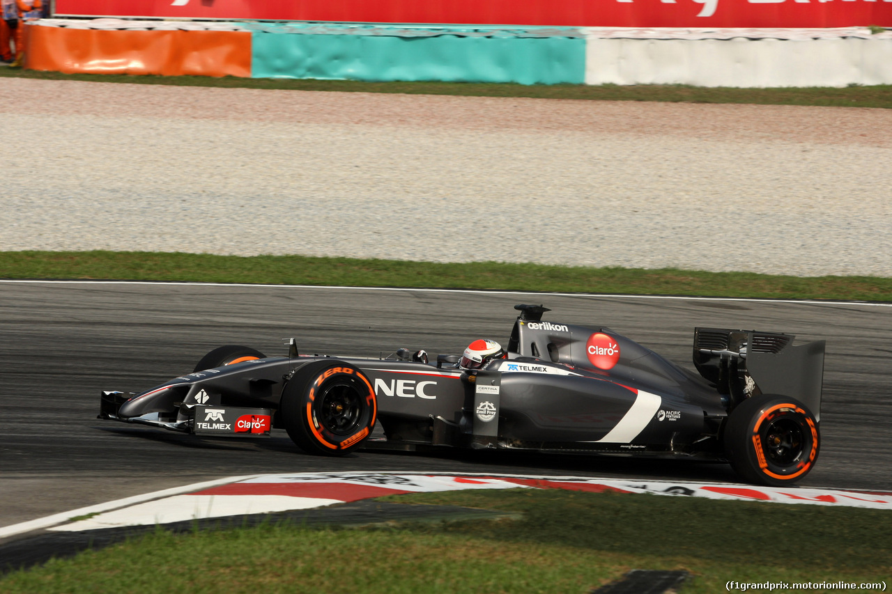 GP MALESIA, 28.03.2014- Prove Libere 1, Adrian Sutil (GER) Sauber F1 Team C33