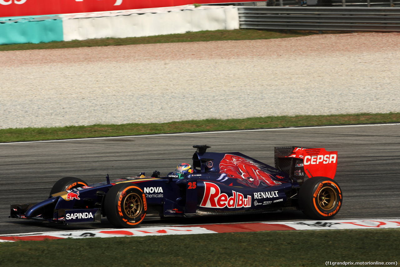 GP MALESIA, 28.03.2014- Prove Libere 1, Jean-Eric Vergne (FRA) Scuderia Toro Rosso STR9