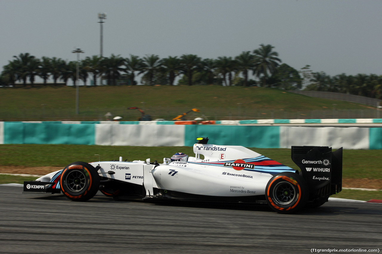 GP MALESIA, 28.03.2014- Prove Libere 1, Valtteri Bottas (FIN) Williams F1 Team FW36
