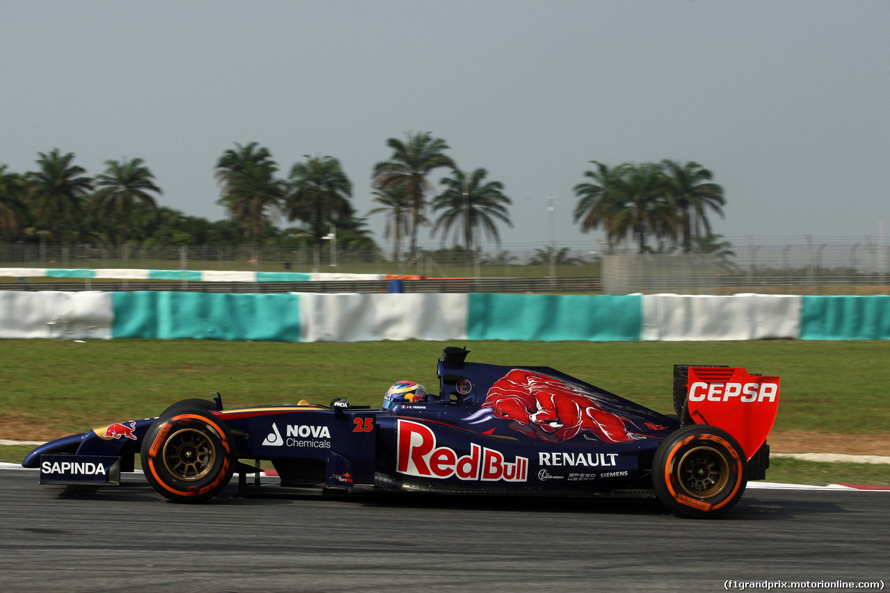 GP MALESIA, 28.03.2014- Prove Libere 1, Jean-Eric Vergne (FRA) Scuderia Toro Rosso STR9