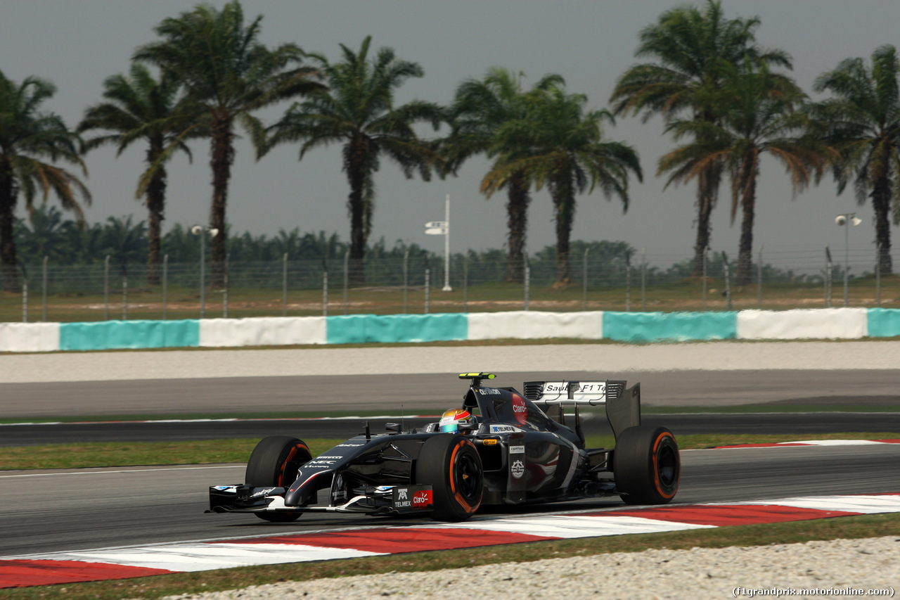 GP MALESIA, 28.03.2014- Prove Libere 1, Esteban Gutierrez (MEX), Sauber F1 Team C33