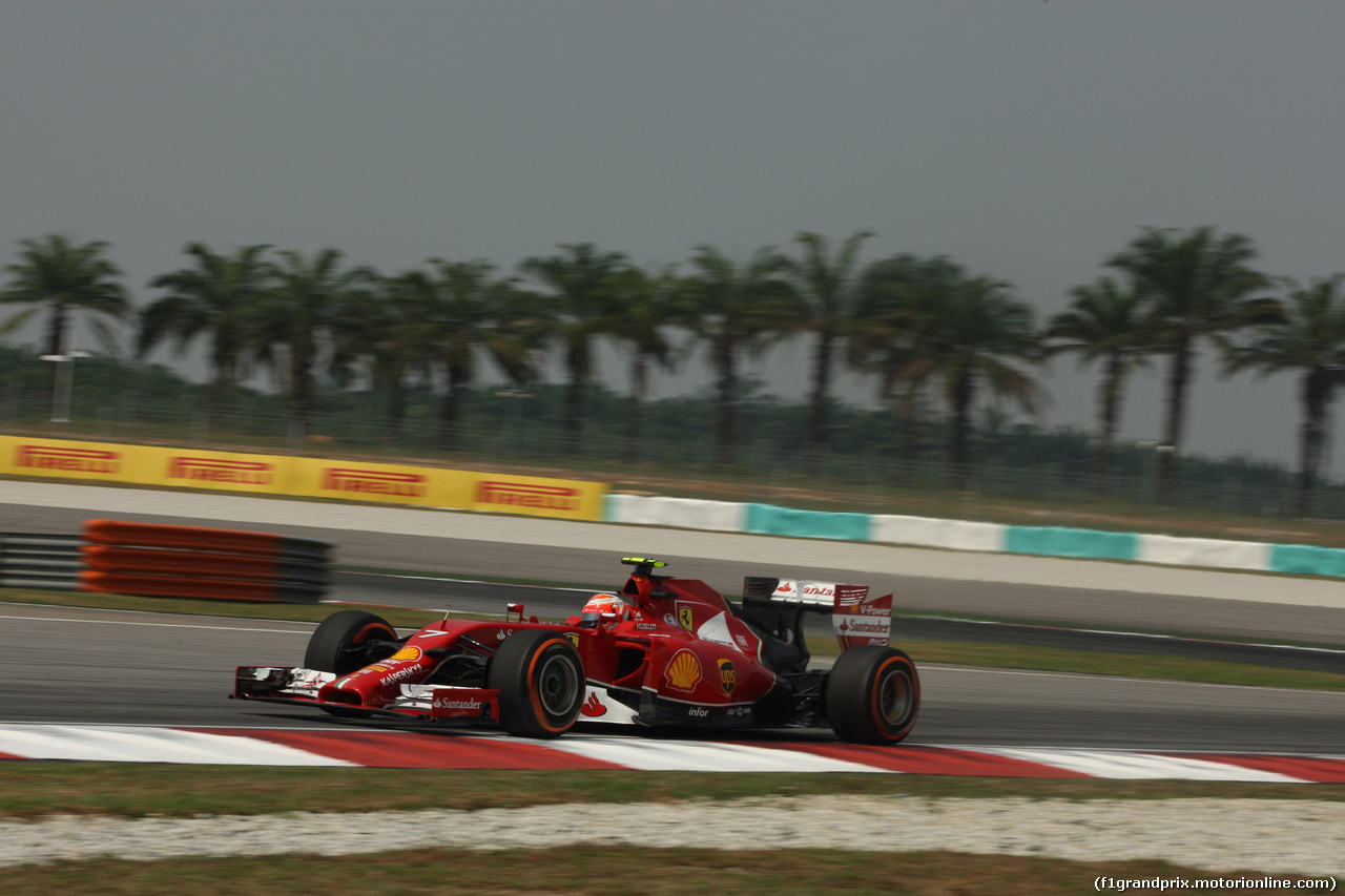 GP MALESIA, 28.03.2014- Prove Libere 1, Kimi Raikkonen (FIN) Ferrari F14-T