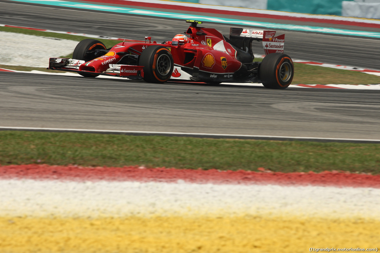 GP MALESIA, 28.03.2014- Prove Libere 1, Kimi Raikkonen (FIN) Ferrari F14-T