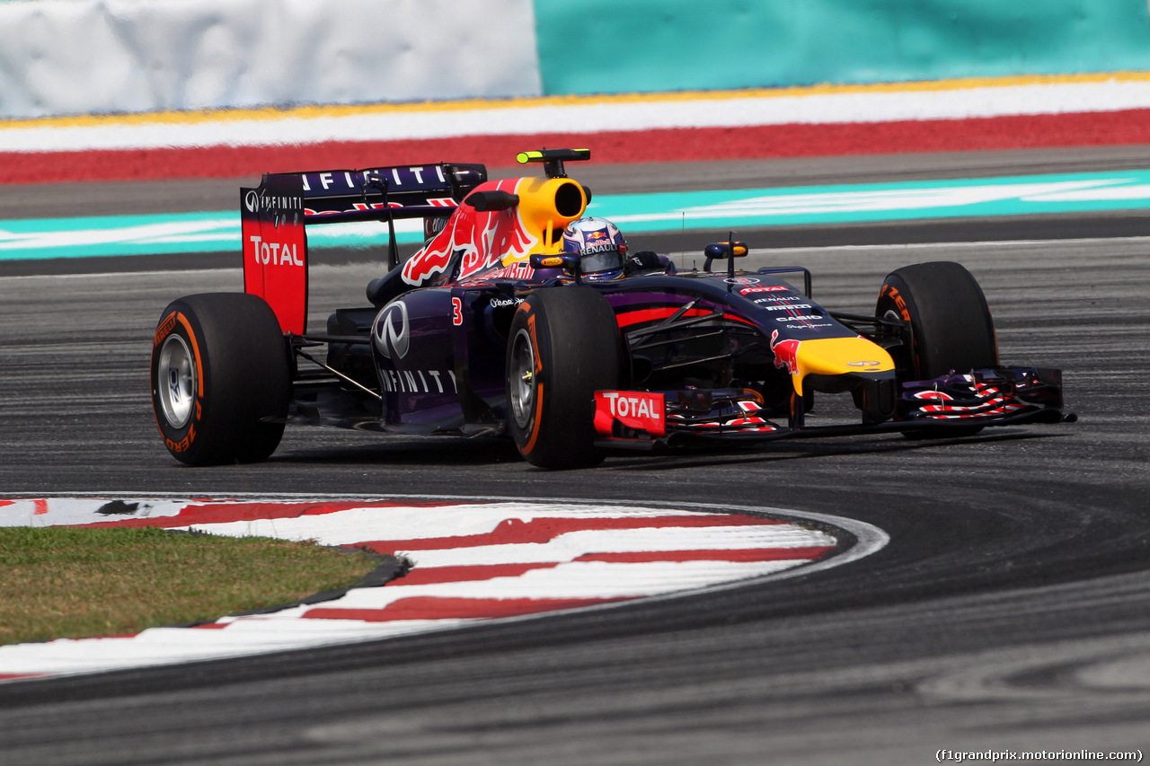 GP MALESIA, 28.03.2014- Prove Libere 1, Daniel Ricciardo (AUS) Red Bull Racing RB10