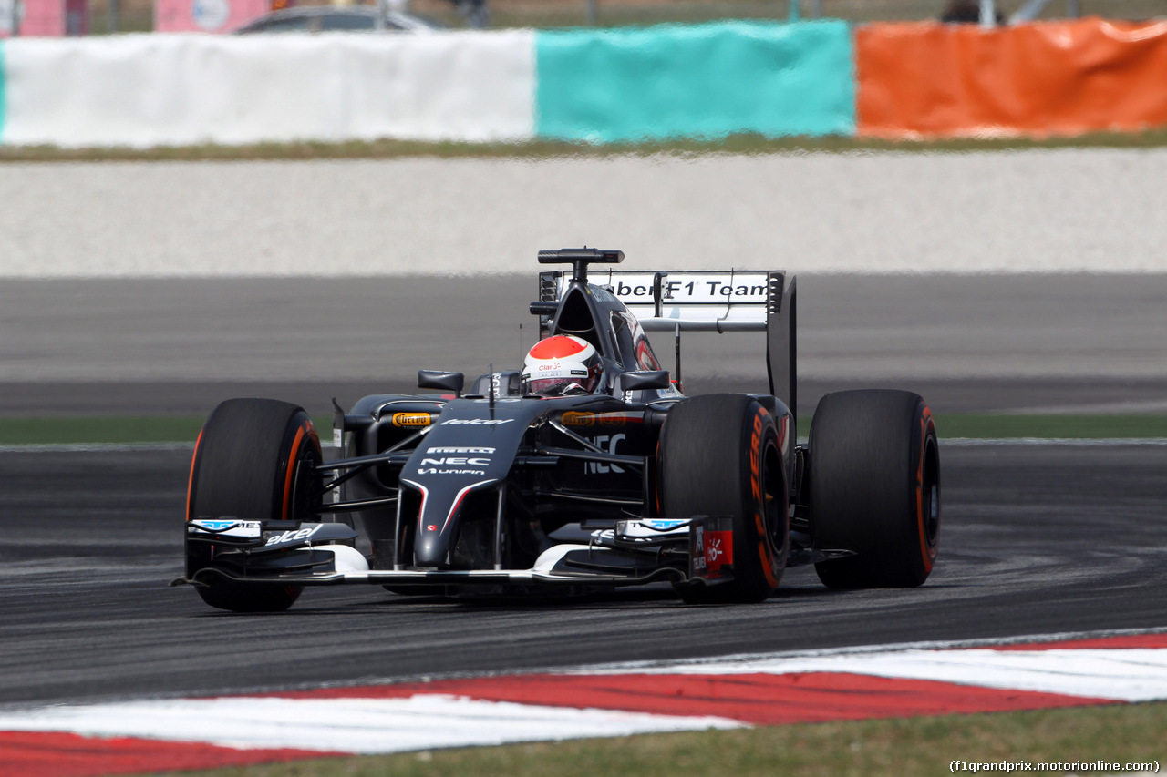 GP MALESIA, 28.03.2014- Prove Libere 1, Adrian Sutil (GER) Sauber F1 Team C33