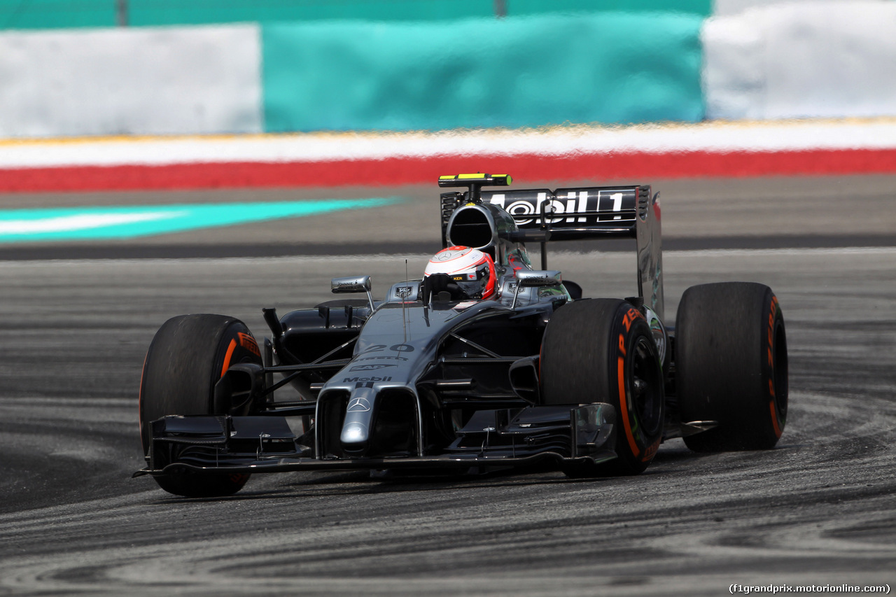 GP MALESIA, 28.03.2014- Prove Libere 1, Kevin Magnussen (DEN) McLaren Mercedes MP4-29