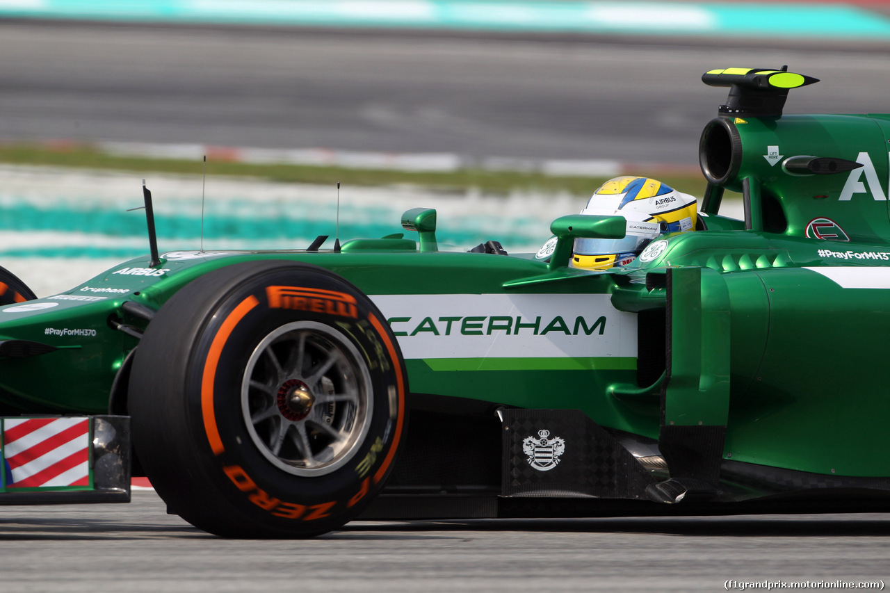 GP MALESIA, 28.03.2014- Prove Libere 1, Marcus Ericsson (SUE) Caterham F1 Team CT-04