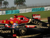 GP MALESIA, 28.03.2014- Free Practice 1, Romain Grosjean (FRA) Lotus F1 Team E22 stopped on the track e Kimi Raikkonen (FIN) Ferrari F14-T