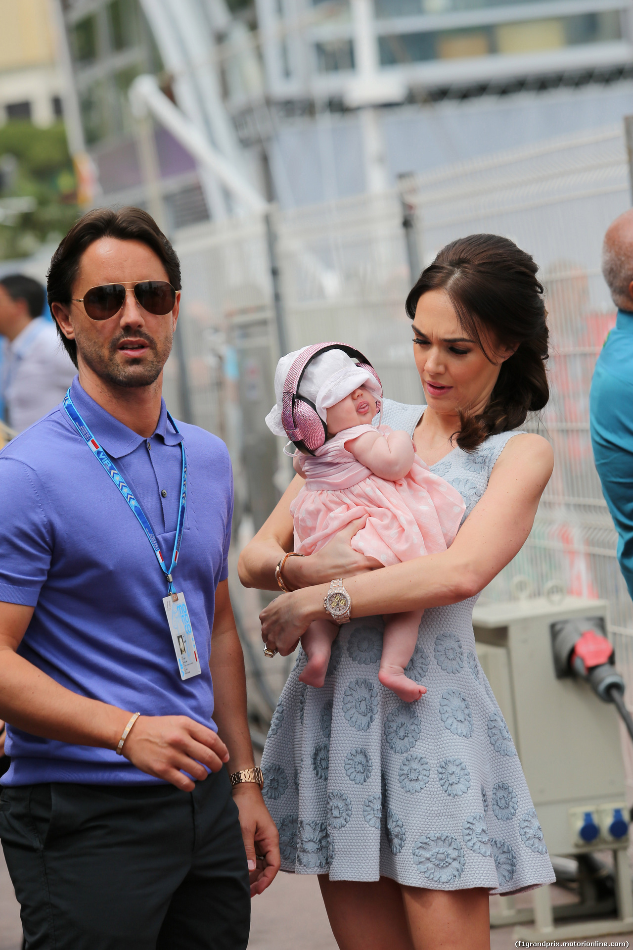 GP MONACO, 25.05.2014- Tamara Ecclestone (GBR) with husband Jay Rutland (GBR) e their baby daughter Sophie
