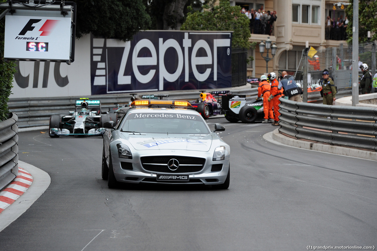 GP MONACO, 25.05.2014- Gara, The Safety car on the track