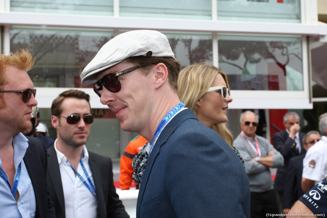 GP MONACO, 25.05.2014- Gara, Benedict Cumberbatch (GBR) Actor